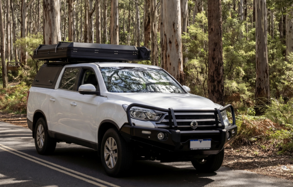 OFFGRID Wanderer driving through forest in Western Australia